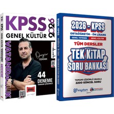 2026 Kpss Vatandaşlık 44 Deneme Özgür Özkınık + Ortaöğretim Ön Lisans Tek Kitap Soru