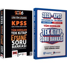 2026 Kpss Lise Ön Lisans Tek Kitap Efsane Çek Kopart Soru Bankası + Ortaöğretim Ön Lisans Tek Kitap Soru
