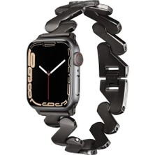 Ile Uyumlu 42MM Kordon Krd-80 Metal Strap Kayış Siyah