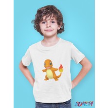 Bumeta Pokemon Pikachu Charmander Çocuk Tişört T-Shirt