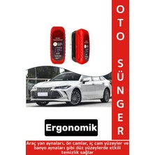 Ergonomik Ön Yan Iç Ayna Banyo Düz Zemin Cam Sis Buğu Engelleyici Araç Yağ Filmi Temizleme Süngeri