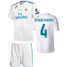 2017 Kiev Sergio Ramos Real Madri'd Futbol Çocuk Forması 2'li Set Forma +Çorap