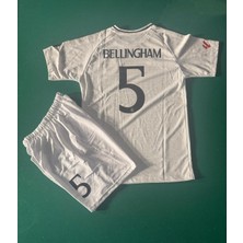 Real Madri'd Bellingham 2025 Sezon Futbol Çocuk Forması 2'li Set  Forma + Short