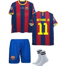 Barcelon'a Neymar Retro Futbol Çocuk Forması 3'lü Set Çorap Hediyeli