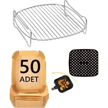 Xxl Airfrey Set Izgara-Pişirme Kağıdı-Delikli Silikon Mat