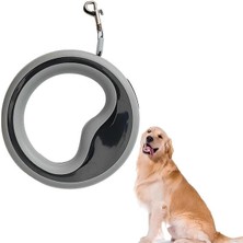 Otomatik Köpek Gezdirme Tasması – Gri | 2.5 Metre Geri Çekilebilir Plastik Tasma – Ergonomik