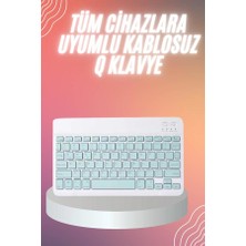 Bluetooh Wıreless Keyboard Q Ios Ipad Android Windows