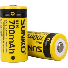 3.7 Volt 700 Mah 16340 Edilebilir (Tekli)