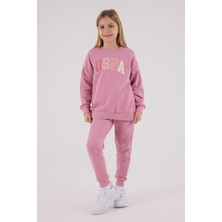 U.s Polo Assn. Garson Kız Çocuk Kalın 3 Iplik Kumaş Uzun Kollu Eşofman Takım