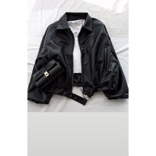 Prifaldi Oversize Bomber Deri Ceket