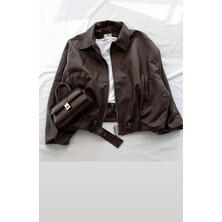 Prifaldi Oversize Bomber Deri Ceket