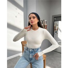 Uzun Kollu Basic Parmak Geçirmeli Body