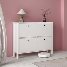 Palermo Ayakkabılık Çok Amaçlı Dolap Dresuar Beyaz