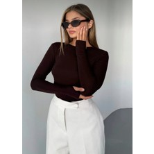 Uzun Kollu Basic Parmak Geçirmeli Body