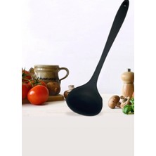 Yanmaz Yapışmaz Silikon Kepçe Siyah Renk