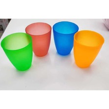 Venedik Renkli Bardak 4 Adet-Magic Desing Tasarım Sert Plastik Koku Yapmaz