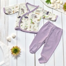 Baskılı Alt Üst Takım - Diğer Markalar - RZ0007 - Ekru - 0 - 3 Ay - RZ0007-EKRU-0 - 3 Ay Ekru