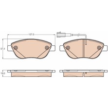 Trw GDB2001 - Ön Balata Fıat Lınea 1.6d 09 Euro5 Motor Çift Fişli