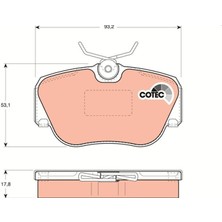 Trw GDB817 - Fren Balatası On Mercedes W201 83 93