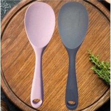 2'li Yanmaz Yapışmaz Silikon Geniş Ağızlı Kaşık