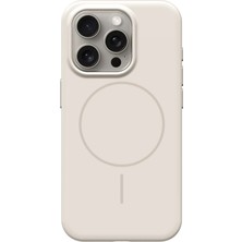Fuchsia iPhone 15 Pro Max ile Uyumlu HBC-300 Beat Kablosuz Şarj Özellikli Kılıf - Beyaz