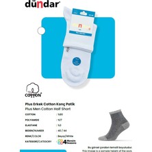 Dündar Erkek 4 Mevsim Dikişsiz Cotton Penye Konç Çorap Beyaz 4'lü Paket