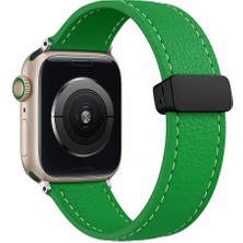 Apple Watch 10 42MM - 38/40/41MM Kordon Magnetli Pu Deri Kordon 2/3/4/5/6/se/7/8/9