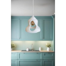 Rustik Iskandinav Serisi Beton Görünümlü Tekli Avize Sarkıt Çevre Dostu Avize Salon Mutfak