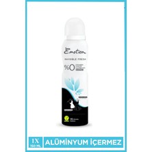 Emotion Invisible Fresh Black & White Kadın Deodorant 150ML Vegan, Leke Bırakmaz