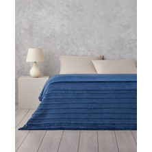 English Home Tassel Dream Supersoft Çift Kişilik Battaniye 200x220 cm Lacivert