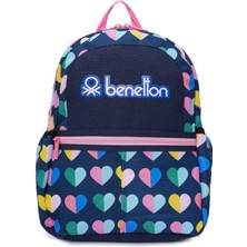 United Colors Of Benetton United Colors Of Benetton. Mini Kalp Desenli Kız Çocuk Sırt Çantası