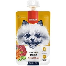 Wanpy Taze Sığır Etli Havuçlu Köpek Et Ezmesi 90GR