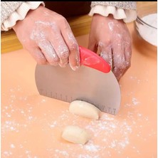 Havana Model Plastik Saplı Hamur Şekillendirici Kazıyıcı Kesici Paslanmaz Çelik Spatula 14,5 cm