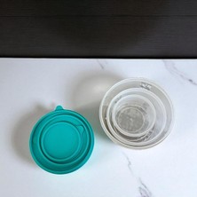Mtfkbox 3’lü Plastik Saklama Kabı Seti Turkuaz