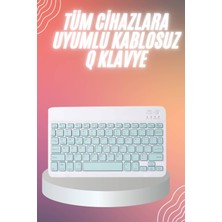 Bluetooh Wıreless Keyboard Q Ios Ipad Android Windows