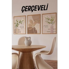 🌿 Smiling Flower 3’lü Çerçeveli Tablo Seti CRV1062 23 x 32