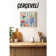 Ahşap Çerçeveli Mdf Kare Tek Tablo (Kendi Tablo Setinizi Oluşturacağınız Liste) MUTFAK03 23 x 23 Çerçeveli TX1189