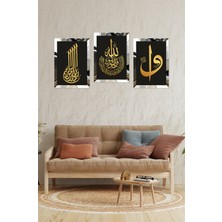 Notpa Islami 3'lü Tablo Pileksi Kenar 21X30 30 cm