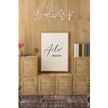 Ahşap Çerçeveli Mdf Tek Tablo Islami Tablo (Kendi Tablo Setinizi Oluşturacağınız Liste) 23 x 32 Çerçeveli 1028