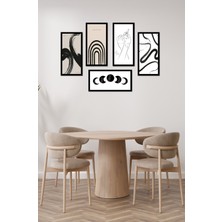 Modern Style Dekorize Mdf 5 Parça Çerçeve Görünümlü Tablo Set 10204 21 x 30