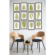 Dekorize Mdf Tablo Seti 12 Parça - Salon Oturma Odası Için Duvar Dekoru Çerçeve Görünümlü Onk Seri 13 x 17 Onk 1016