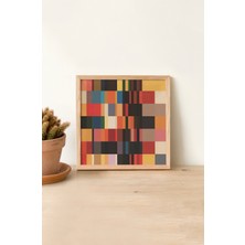 Ahşap Çerçeveli Mdf Kare Tek Tablo (Kendi Tablo Setinizi Oluşturacağınız Liste) TX1041 23 x 23