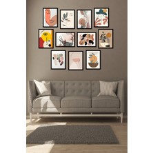 Modern Style Dekorize Mdf 11 Parça Çerçeve Görünümlü Tablo Set 1110 13 x 17