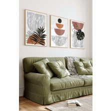 🖼️ Modern Minimal – 3’lü Ahşap Çerçeveli Mdf Tablo Seti (3 Ebat Seçeneği) 3022 23 x 32