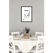 Notpa Tek Tablo Çerçeve Görünümlü Ahşap Duvar Tablosu A4 30 x 21 A4-29