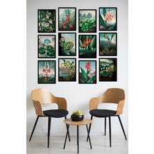 Dekorize Mdf Tablo Seti 12 Parça - Salon Oturma Odası Için Duvar Dekoru Çerçeve Görünümlü Onk 1034 13 x 17