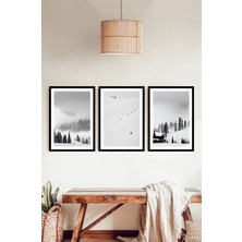 Dekorize Mdf Tablo Seti 3 Parça 3 mm - Salon Oturma Odası Için Duvar Dekoru 3056 13 x 17