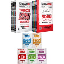 Kpss 2026 Ortaöğretim Ön Lisans Konu Soru Modüler Set - 5 Ders 31 Deneme