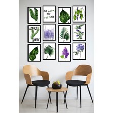 Dekorize Mdf Tablo Seti 12 Parça - Salon Oturma Odası Için Duvar Dekoru Çerçeve Görünümlü Onk 1030 13 x 17