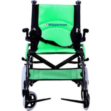 Yeşil 209 Tekerlekli Sandalye | Katlanabilir, Refakatçi Kontrollü, Frenli
